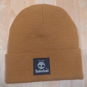 New Timberland Winter Knit Cuffed Beanie hat wheat adult unisex size OS